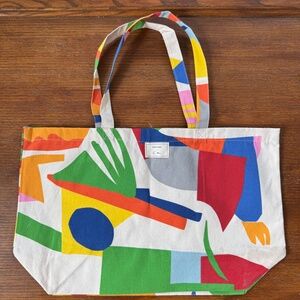 Sezane x G. Kero geometric print colorful maximalist tote limited edition NWOT